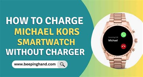 how to charge michael kors smartwatch without charger